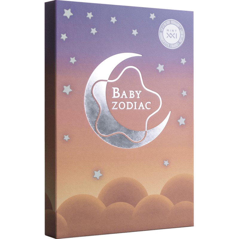 Серебряная монета Ганы "Детский Зодиак - Рак" 2022 г.в., 15.55 г чистого серебра (Проба 999)