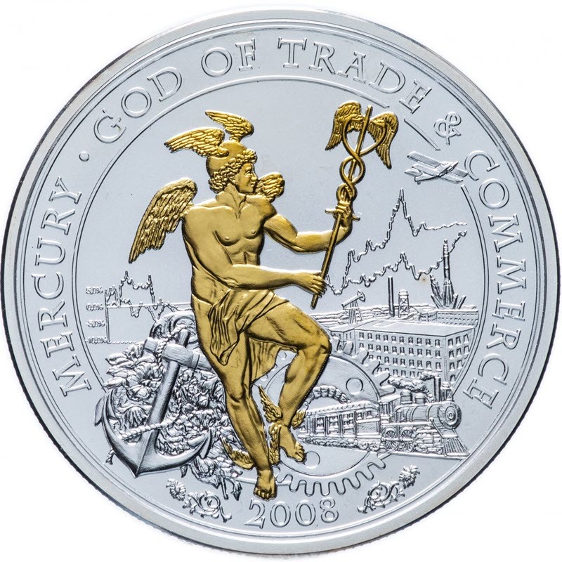 Серебряная монета Островов Кука 