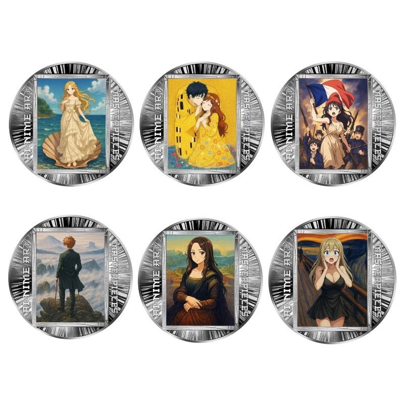 Набор из 6-ти серебряных монет Камеруна 