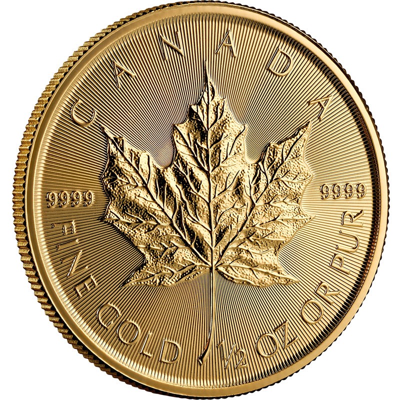 Золотая монета Канады 