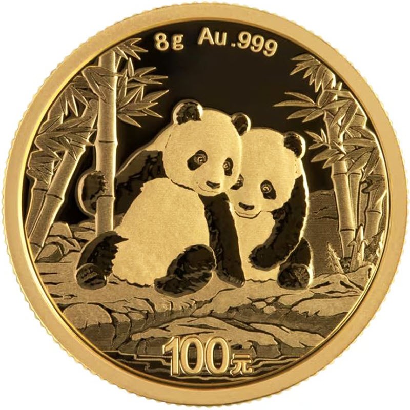 Золотая монета Китая 