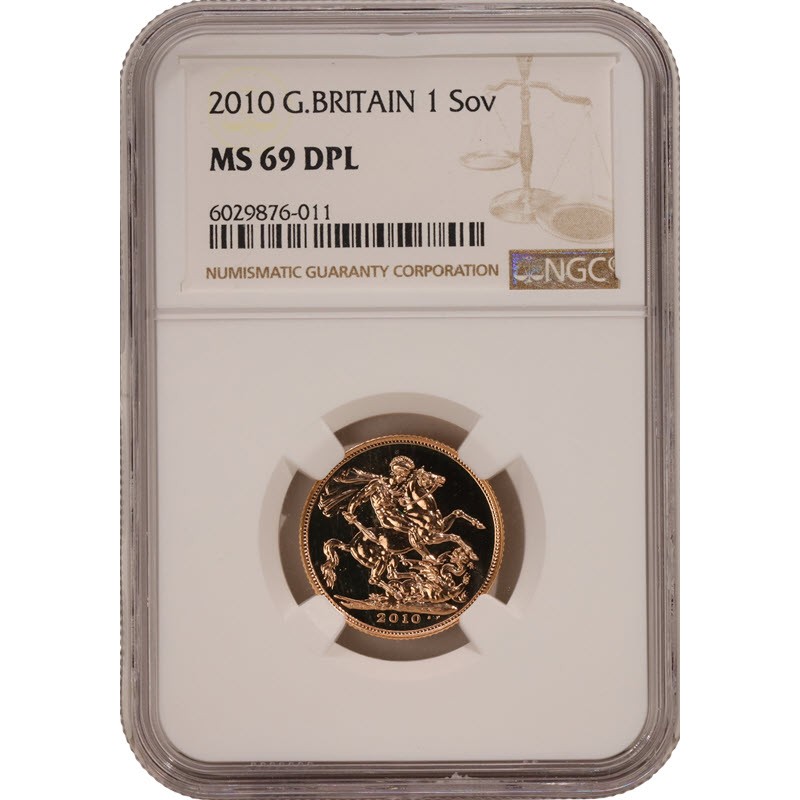 Золотая монета Великобритании 