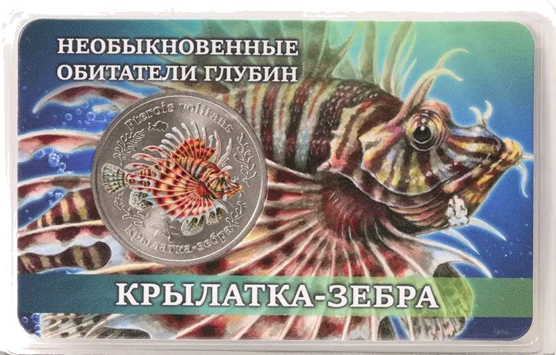 Жетон «Крылатка-зебра» в блистере